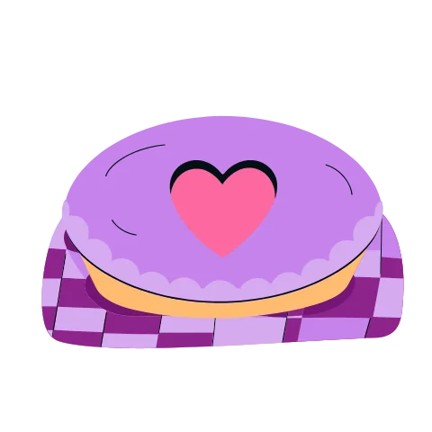 A home-baked pie with a heart cut into the crust